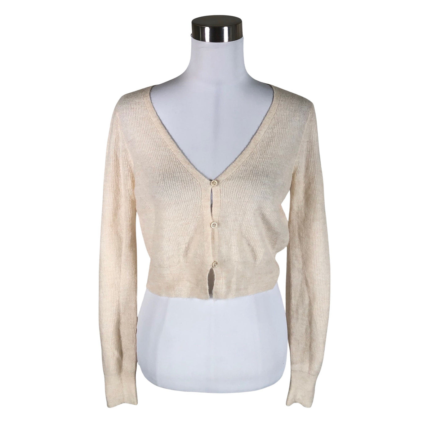 Unisex Massimo Dutti - Cardigan, size 36 - Beige (1)