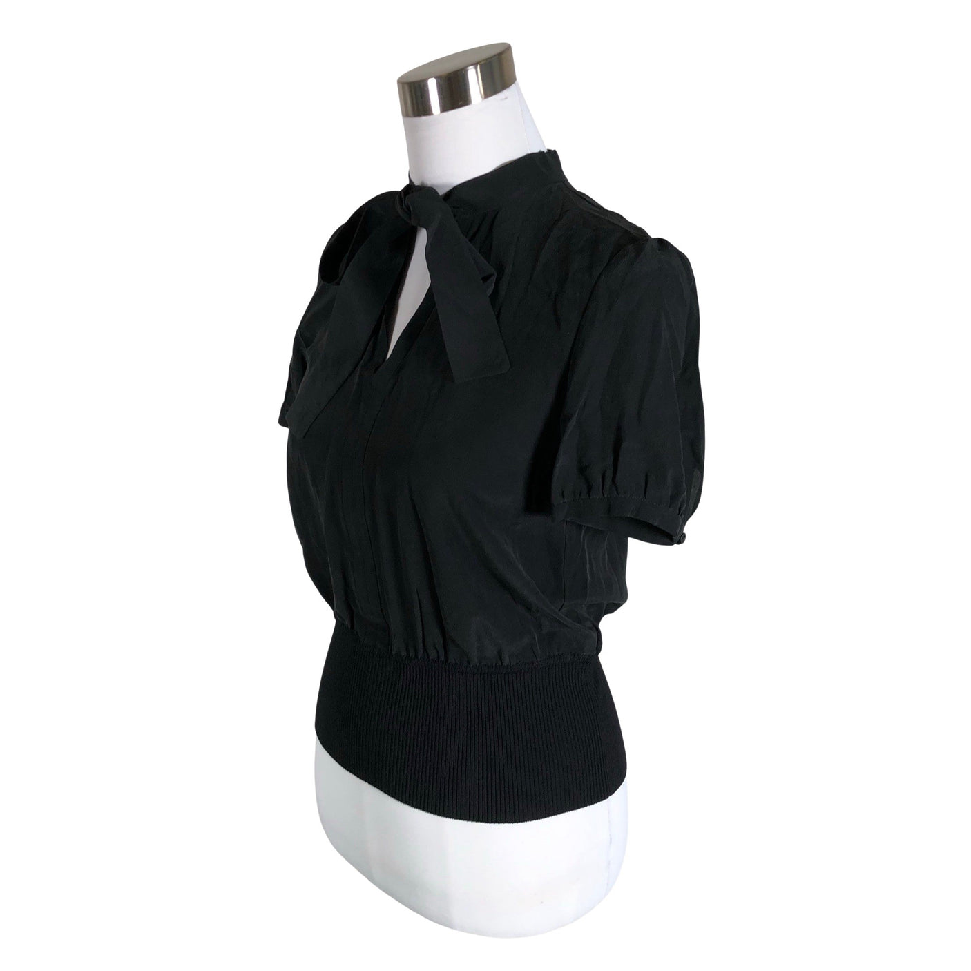 Unisex MaxMara Studio - Short-sleeved blouse, size 36 - Black (3)