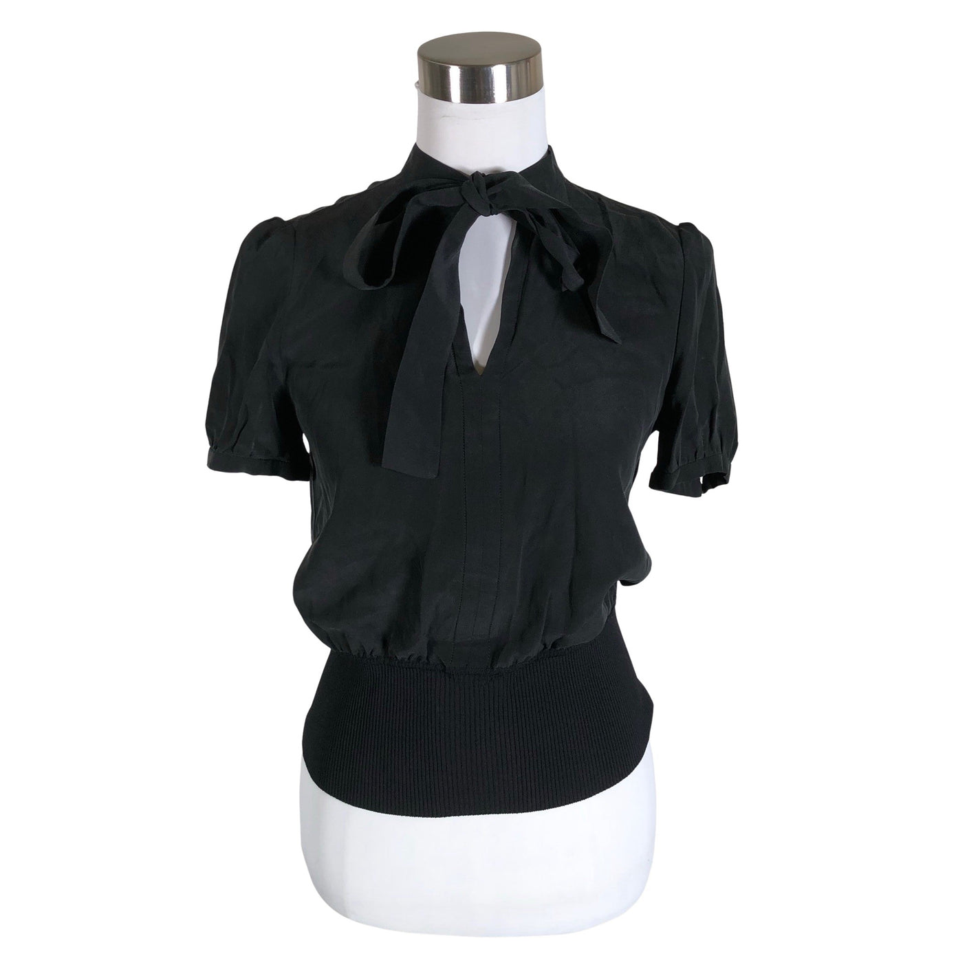 Unisex MaxMara Studio - Short-sleeved blouse, size 36 - Black (1)