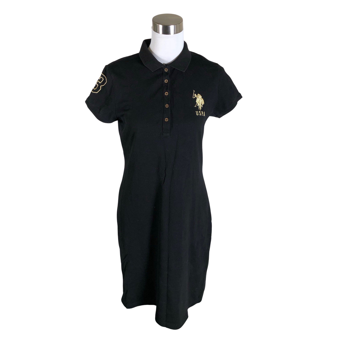 Unisex U.S. Polo Assn. - Pique dress, size 40 - Black (1)
