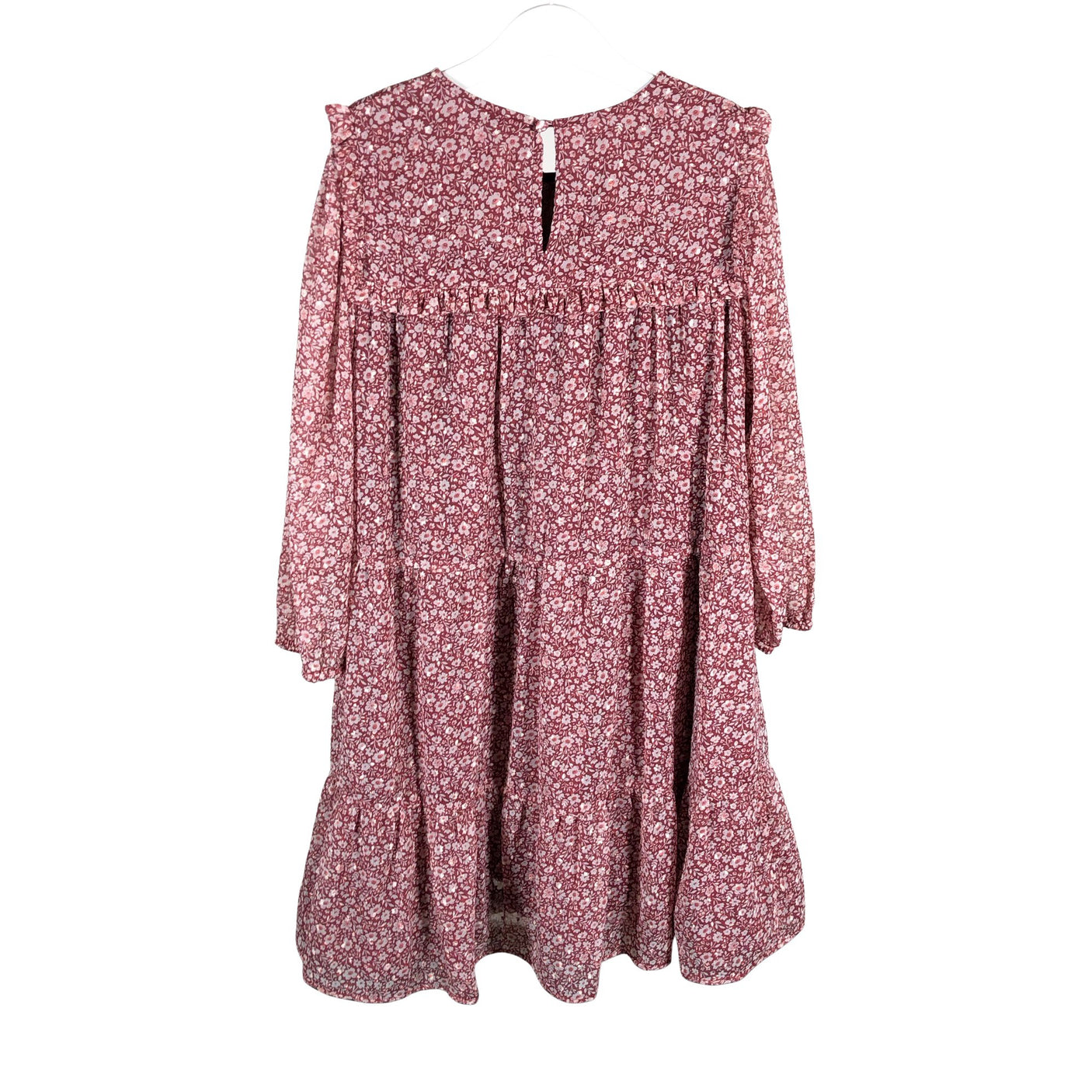 Unisex Coconut - Schiffon dress, size 146 - 152 - Wine red (2)