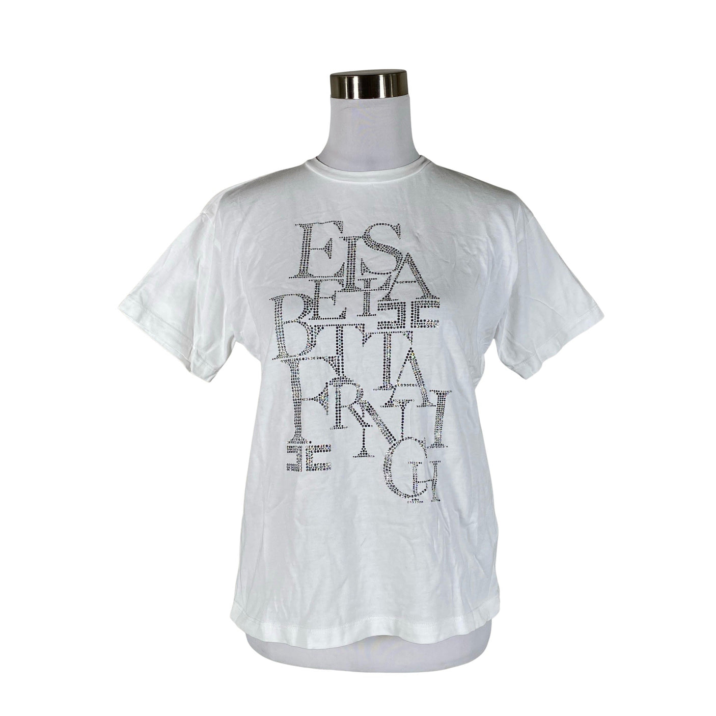 Unisex Elisabetta Franchi - T-shirt, size 38 - White (1)
