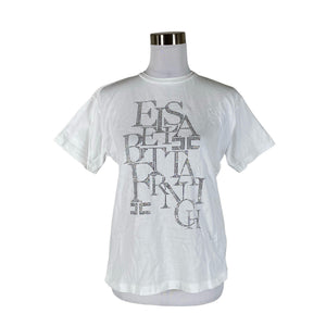 Unisex Elisabetta Franchi - T-shirt, size 38 - White (1)