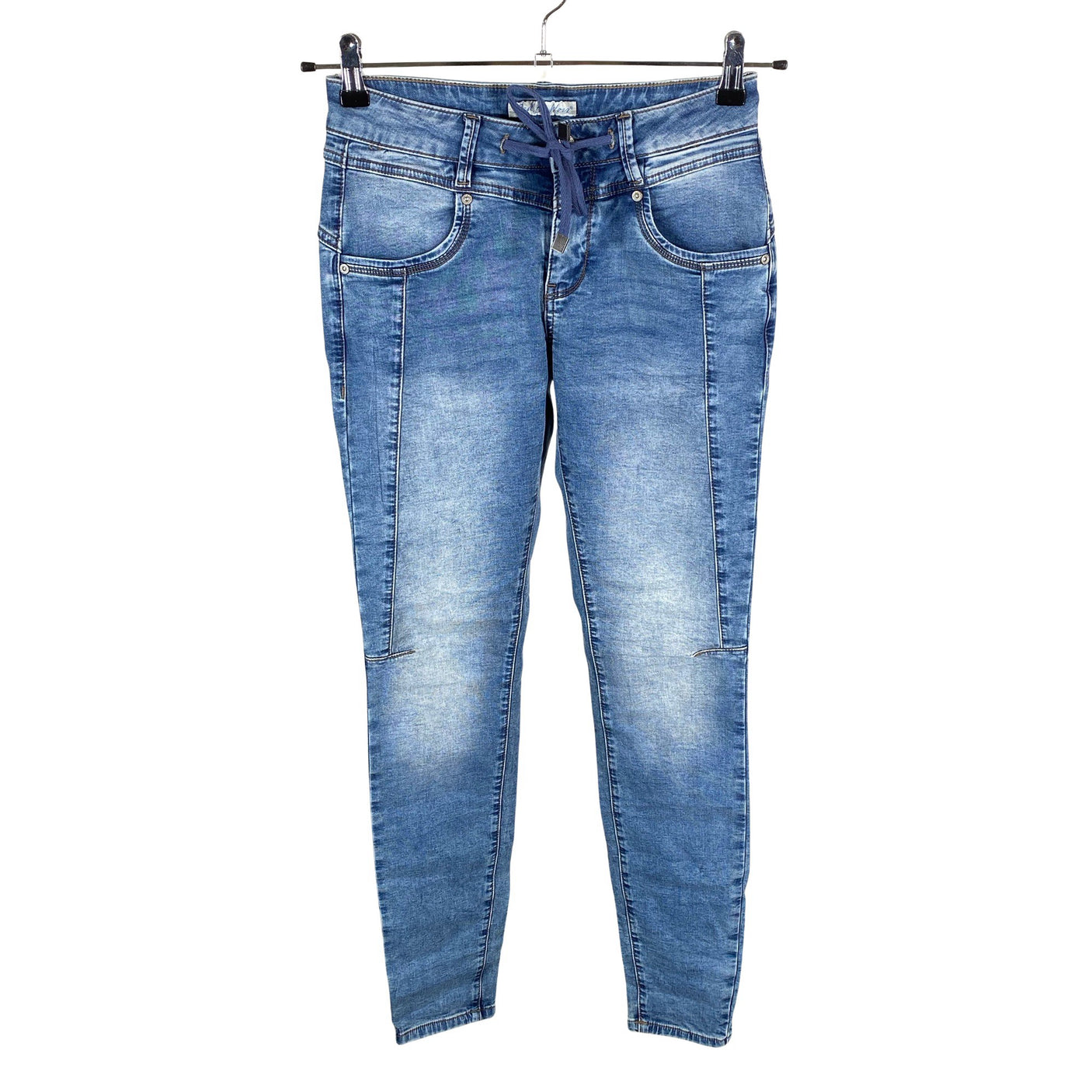 Unisex Red Button - Jeans, size 34 - Light blue (1)