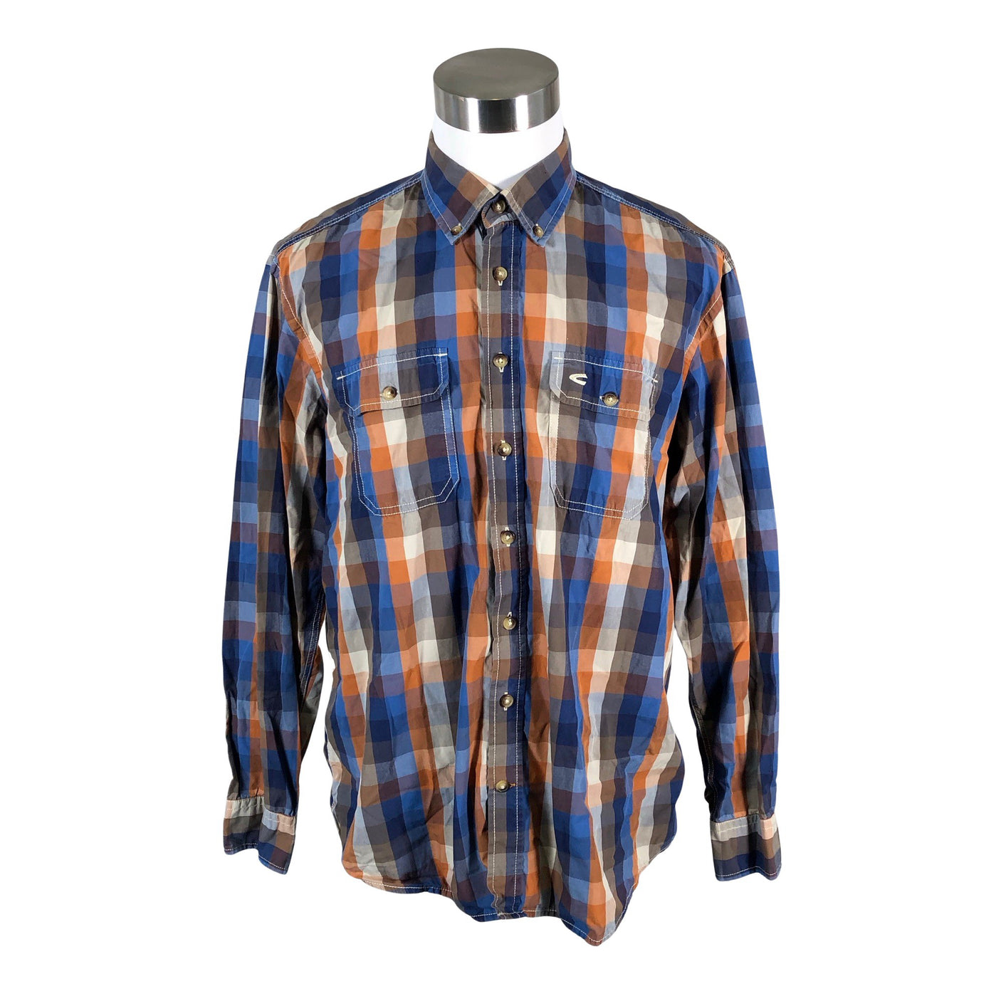 Unisex Camel Active - Collared shirt, size XL - Blue (1)