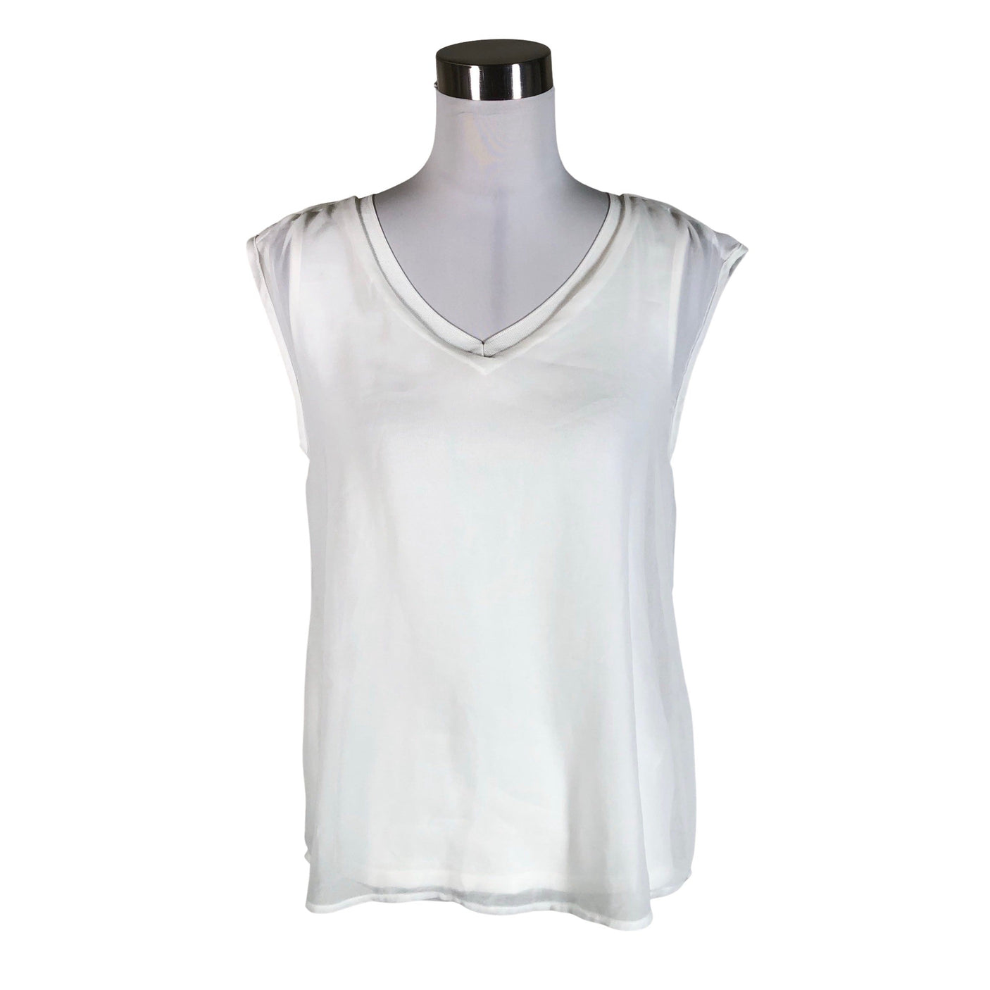 Unisex Soyaconcept - Tricot tank top, size 36 - White (1)