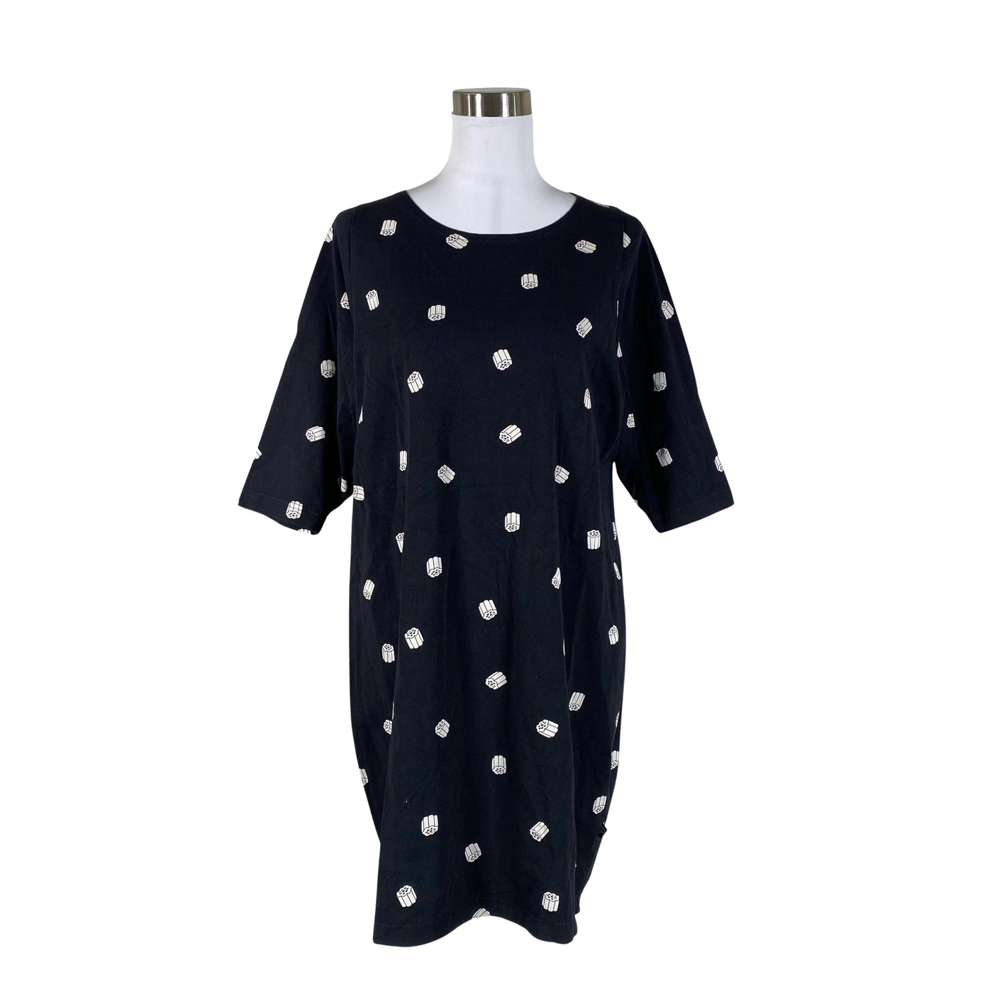 Unisex Pikkuset - Tricot dress, size 38 - Black (1)