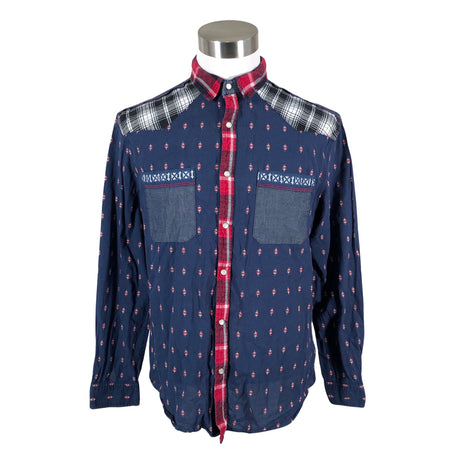 Unisex Desigual - Collared shirt, size XXL - Blue ()