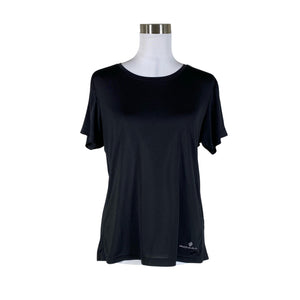 Unisex Ronhill - Sports shirt, short sleeve, size 40 - Black (1)