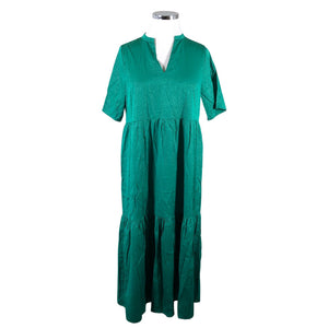 Unisex My Essential Wardrobe - Schiffon dress, size 42 - Green (1)