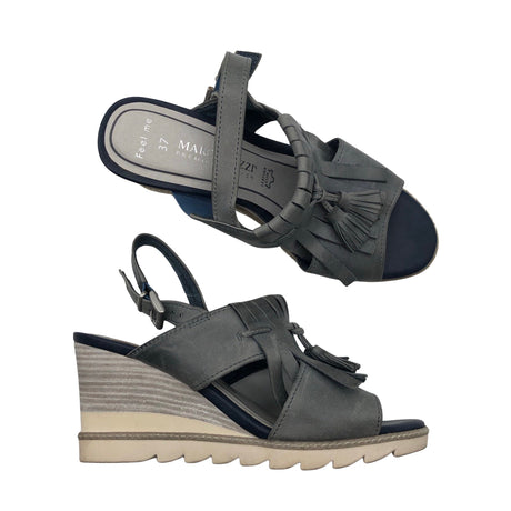 Unisex Marco Tozzi - Wedge sandals, size 37 - Gray ()