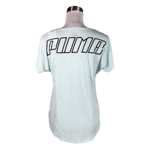 Unisex Puma - Sports shirt, short sleeve, size 36 - Light blue (2)