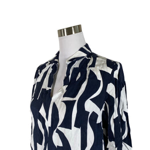 Unisex Marc O'Polo - Schiffon dress, size 36 - Blue (3)
