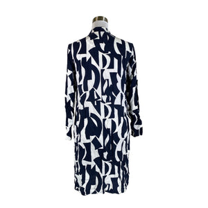 Unisex Marc O'Polo - Schiffon dress, size 36 - Blue (2)