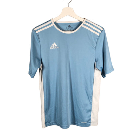 Unisex Adidas - Sports shirt, short sleeve, size 170 - 176 - Light blue ()