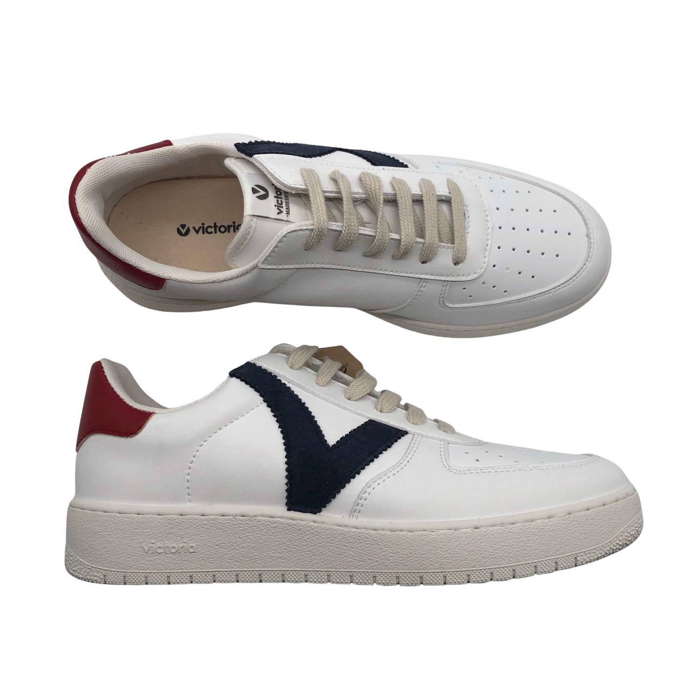Unisex Victoria - Casual sneakers, size XXS - White (1)