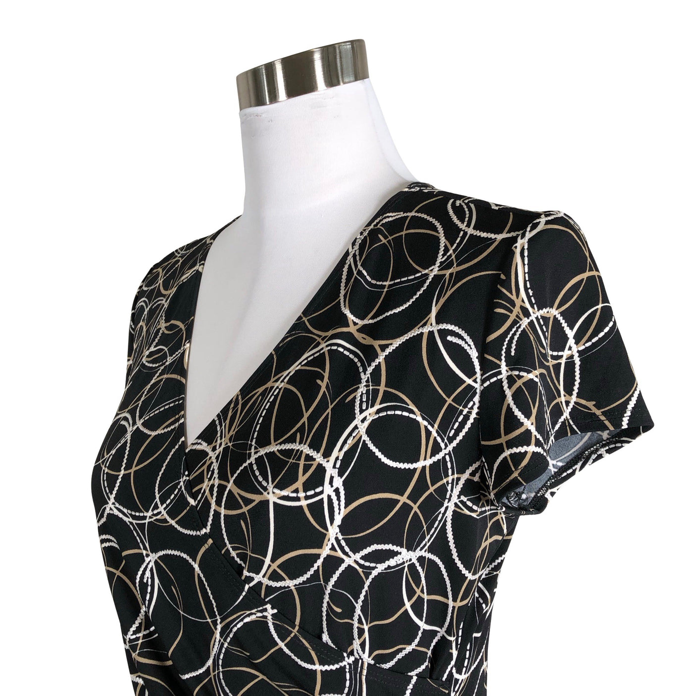 Unisex Joseph Ribkoff - Tricot dress, size 38 - Black (3)