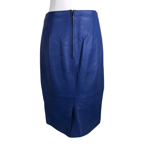 Unisex Hugo Boss - Leather skirt, size 36 - Blue (2)