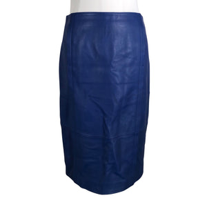 Unisex Hugo Boss - Leather skirt, size 36 - Blue (1)