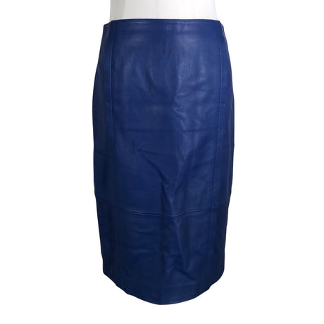 Unisex Hugo Boss - Leather skirt, size 36 - Blue ()