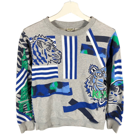 Unisex Kenzo Kids - Sweatshirt, size 158 - 164 - Gray ()