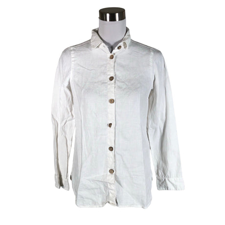 Unisex Bypias - Collared shirt, size 34 - White ()