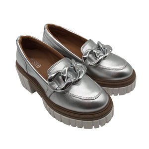 Unisex Vamsko - Loafers, size 36 - Silver (3)