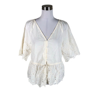 Unisex Part two - Blouse, size 38 - Natural white (1)