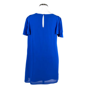 Unisex Monsoon - Schiffon dress, size 46 - Blue (2)