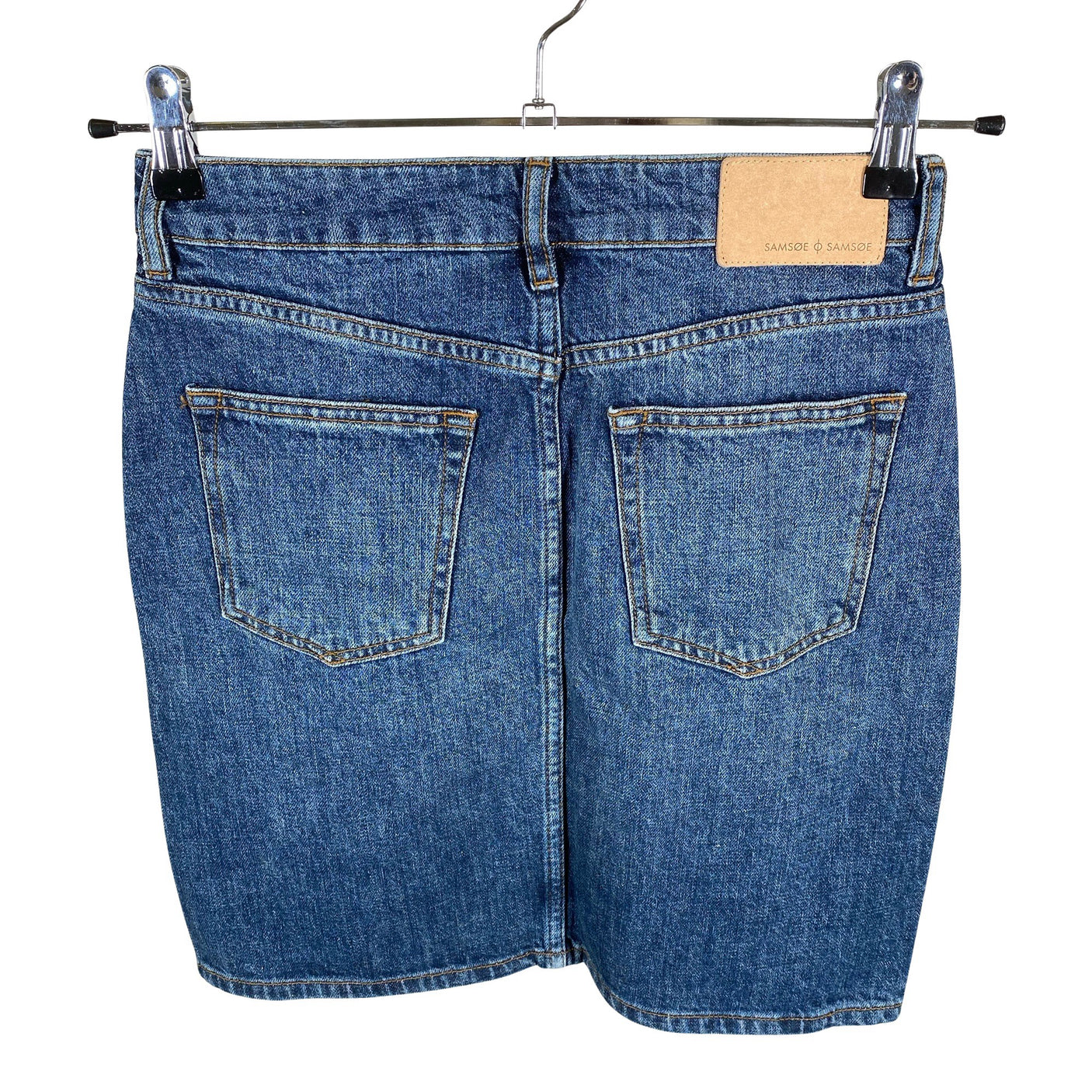 Unisex Samsoe&Samsoe - Denim skirt, size 36 - Blue (2)
