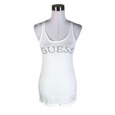 Unisex Guess - Tricot tank top, size 40 - White ()