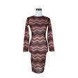 Unisex Lindex - Tricot dress, size 34 - Wine red ()