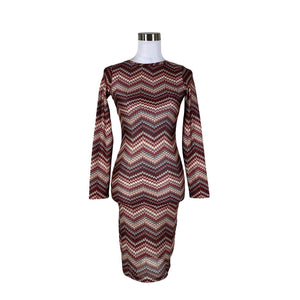 Unisex Lindex - Tricot dress, size 34 - Wine red (1)