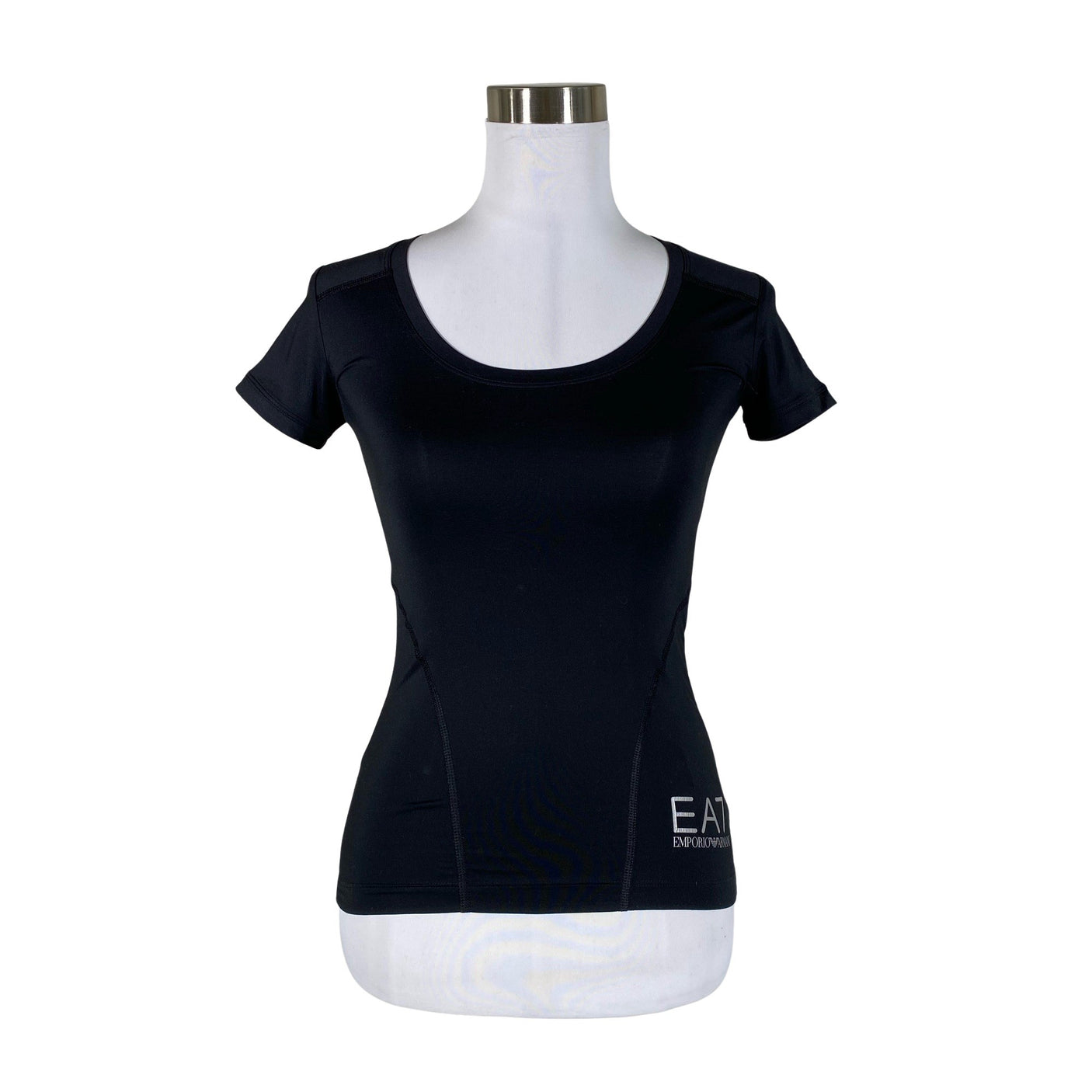 Unisex EA7 Emporio Armani - Sports shirt, short sleeve, size 34 - Black (1)