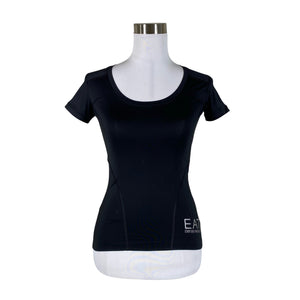 Unisex EA7 Emporio Armani - Sports shirt, short sleeve, size 34 - Black (1)