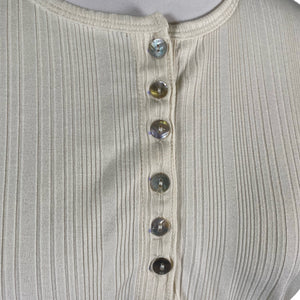 Unisex Lindex - Tricot shirt, size 52 - Natural white (2)