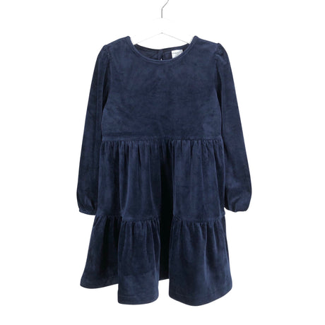 Unisex Polarn O. Pyret - Tricot dress, size 110 - 116 - Blue ()