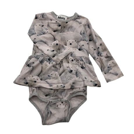 Unisex Molo Kids - Tricot dress, size 80 - 86 - Gray ()