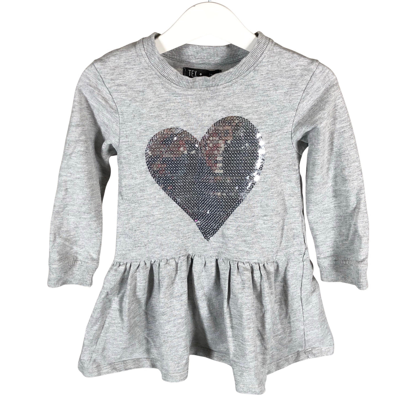 Unisex TEX - Sweatshirt dress, size 92 - 98 - Gray (1)