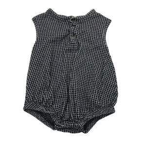 Unisex Turtledove London - Sleeveless bodysuit, size 80 - 86 - Black (1)