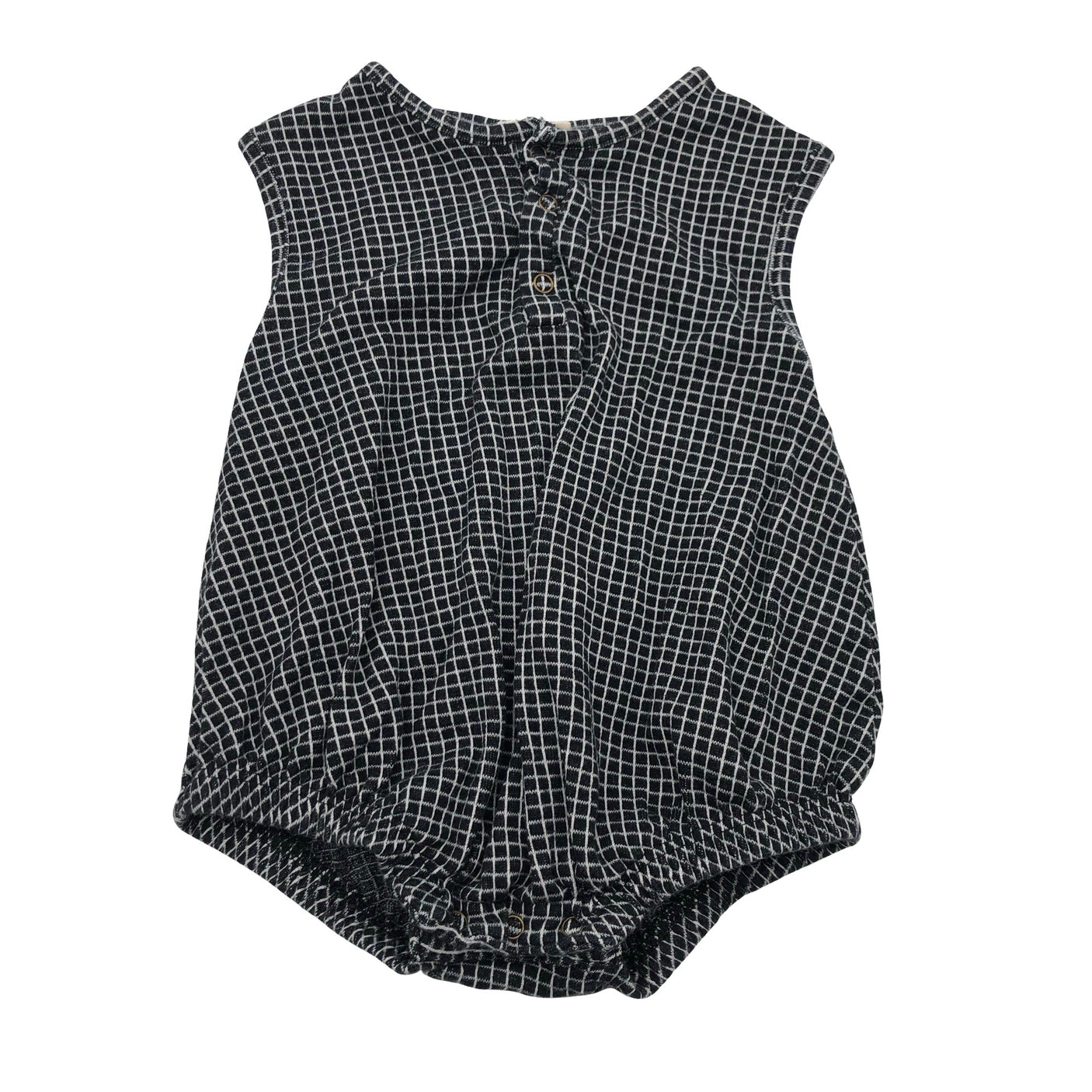 Unisex Turtledove London - Sleeveless bodysuit, size 80 - 86 - Black (1)