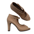 Unisex Clarks - Open toe high heel shoes, size 39 - Beige ()