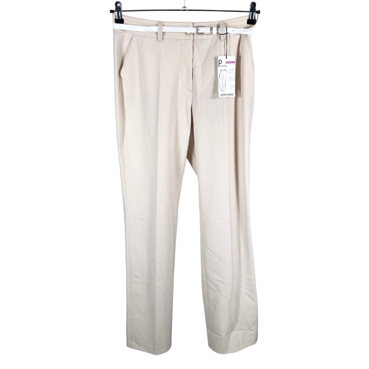 Unisex Gerry Weber - Straight leg trousers, size 36 - Beige (1)