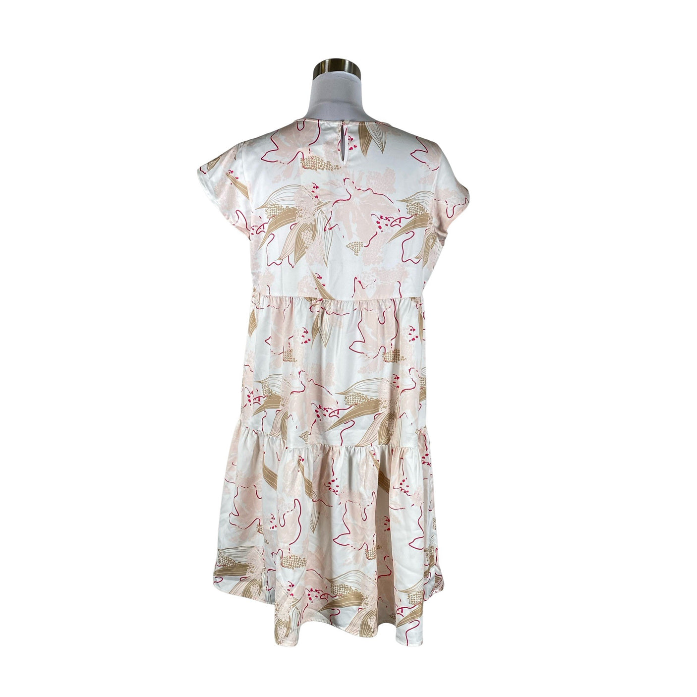 Unisex Luhta - Schiffon dress, size 40 - Light pink (2)