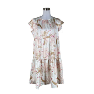 Unisex Luhta - Schiffon dress, size 40 - Light pink (1)