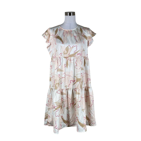 Unisex Luhta - Schiffon dress, size 40 - Light pink ()
