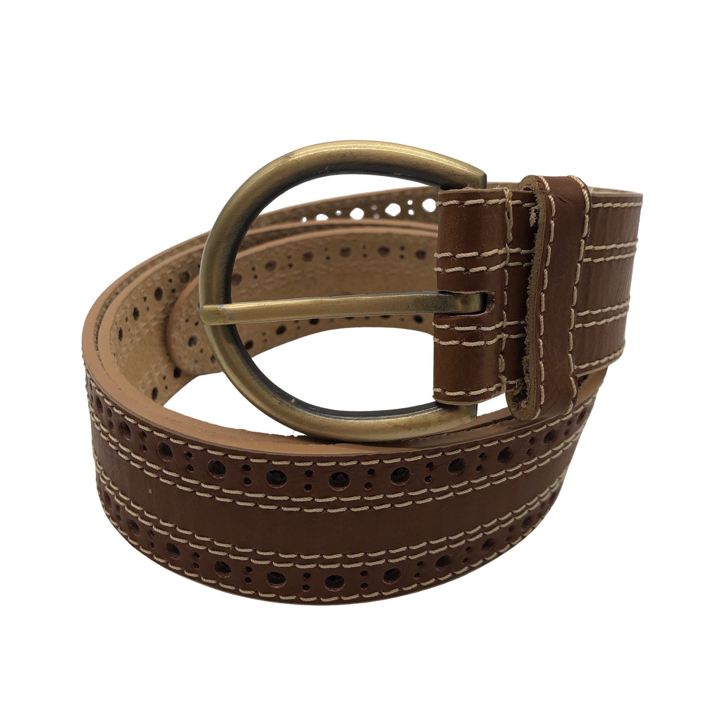 Unisex Lindex - Leather belt, size No size - Brown (1)