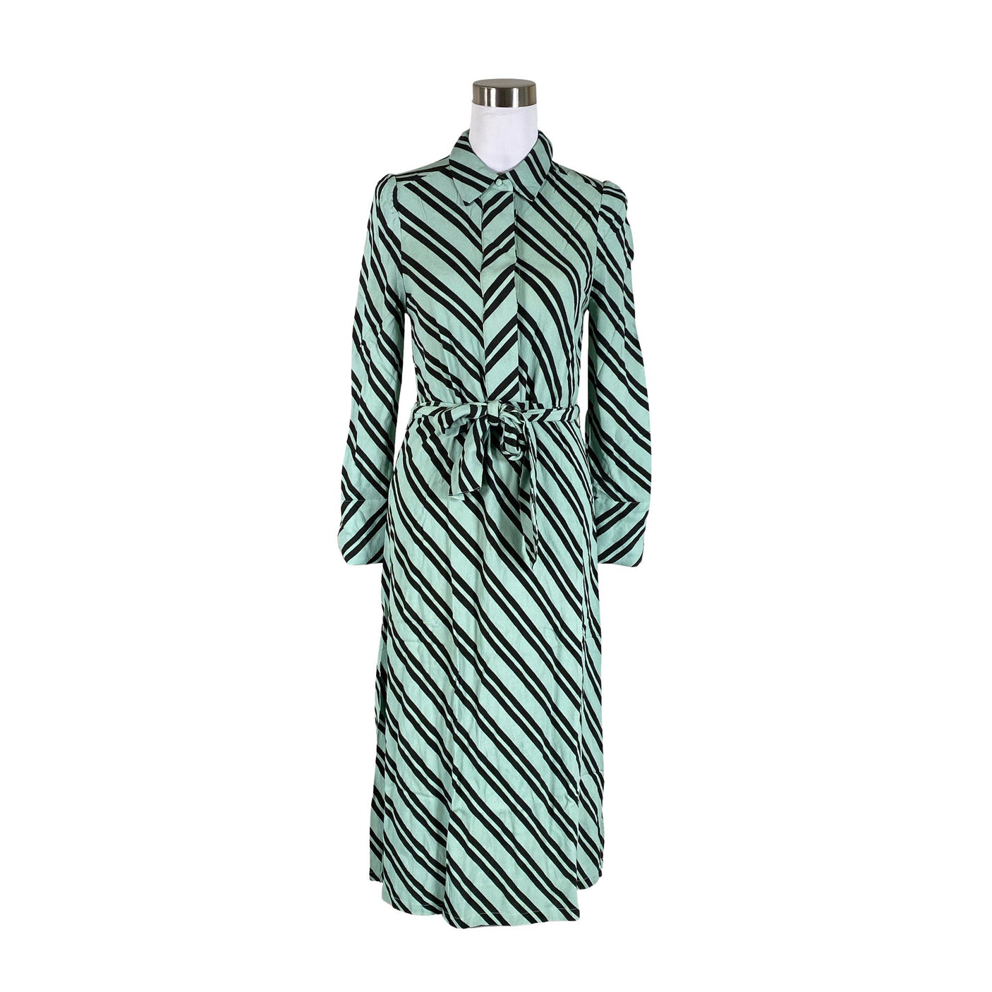Unisex Selected - Schiffon dress, size 36 - Green (1)