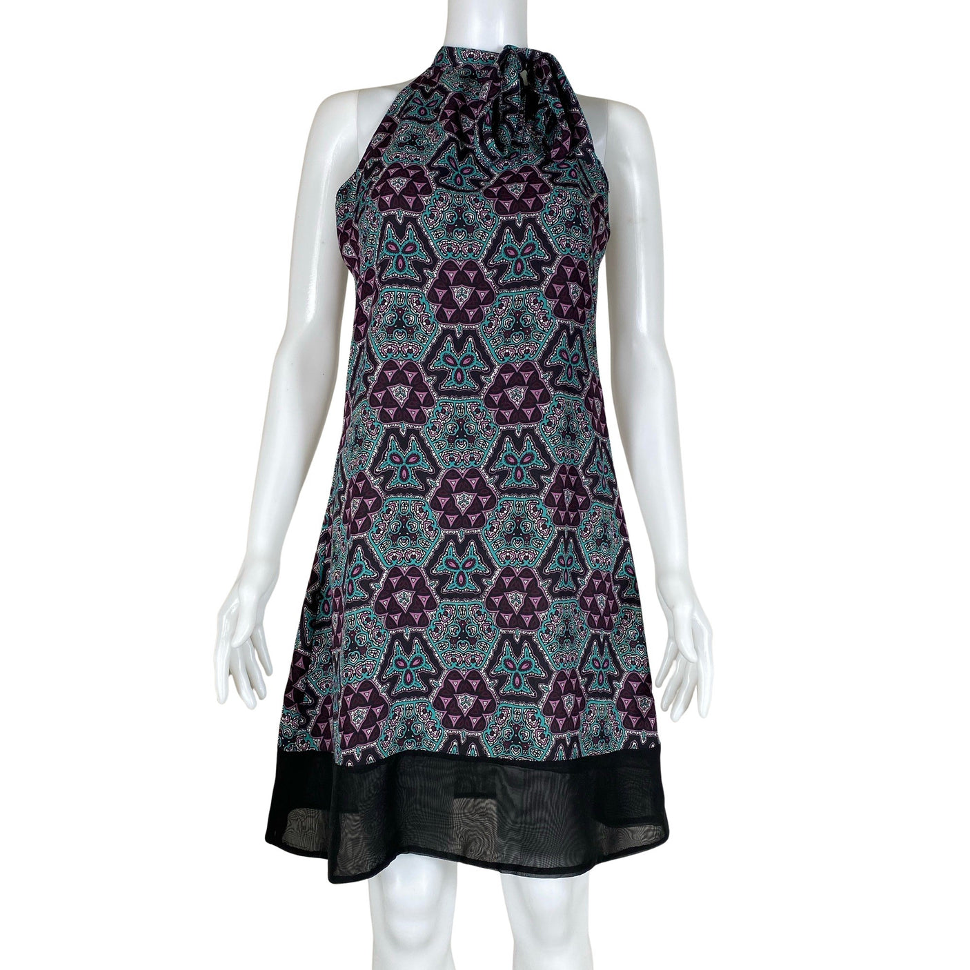 Unisex Your Face - Schiffon dress, size 34 - Violet (1)