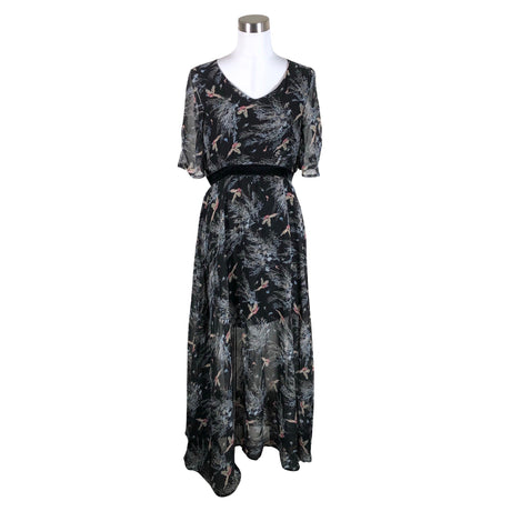 Unisex Cream - Schiffon dress, size 36 - Black ()